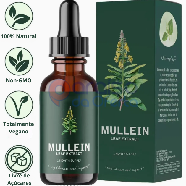 Extrato de Mullein VitalGreen - Limpeza Natural para Seus Pulmões