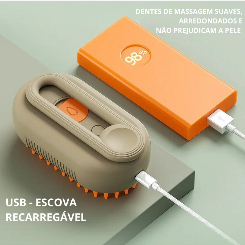 VaporPet - Escova à Vapor 3 em 1