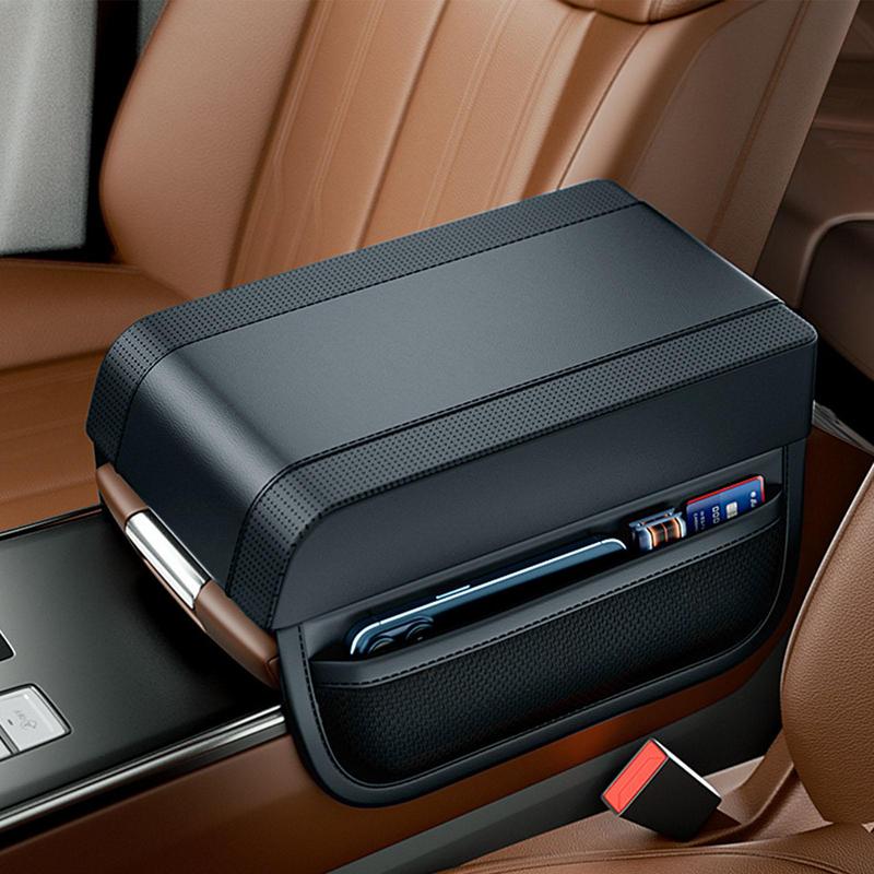 Apoio de Braço Em Couro com Porta Objetos Automotivo -DriveComfort