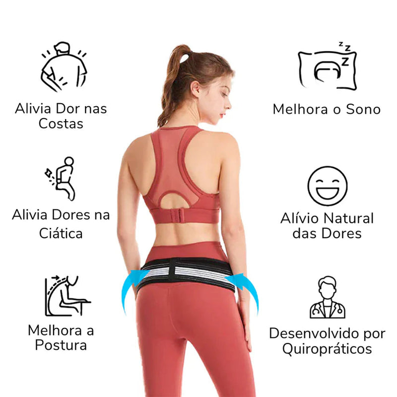 Cinto de Suporte Lombar Ortopédico