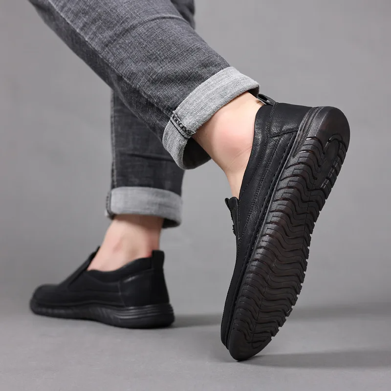 Sapato de Couro Masculino Ortopédico