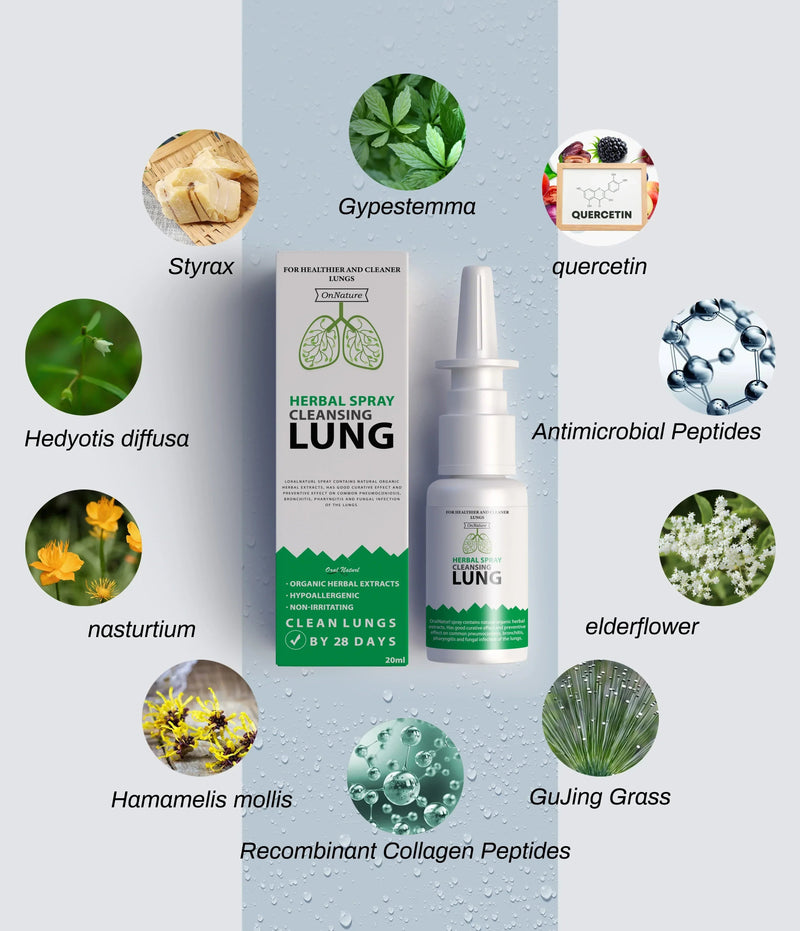 Spray Nasal HerbaBreathe - Cuidado natural para seus pulmões