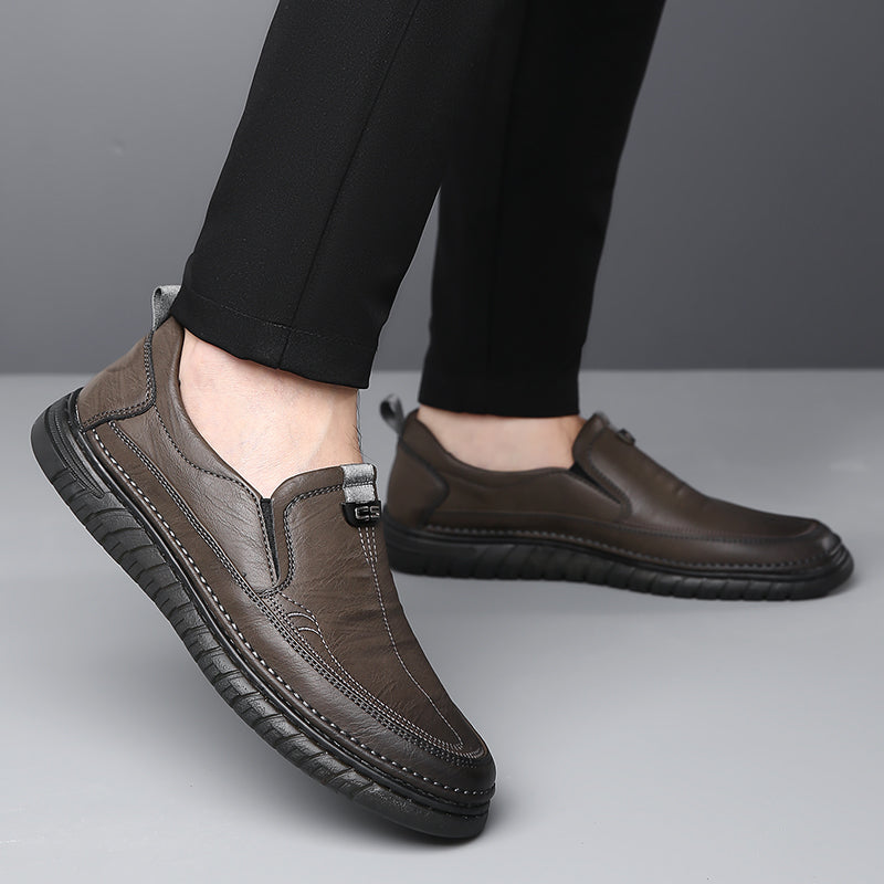 Sapato de Couro Masculino Ortopédico