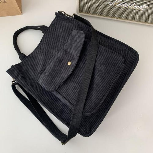 Bolsa Aveludada Cotelê