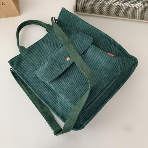 Bolsa Aveludada Cotelê