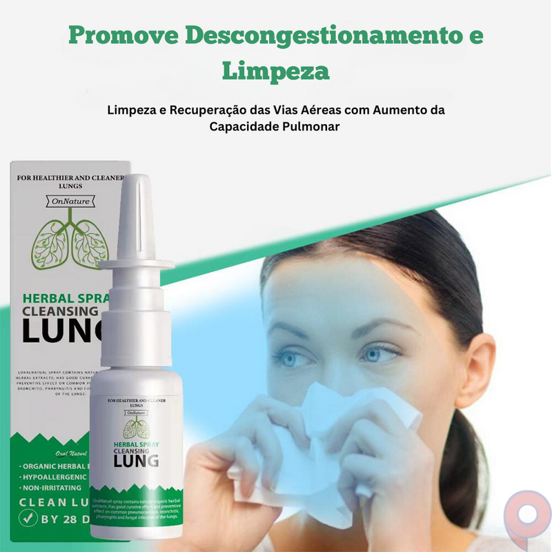 Spray Nasal HerbaBreathe - Cuidado natural para seus pulmões