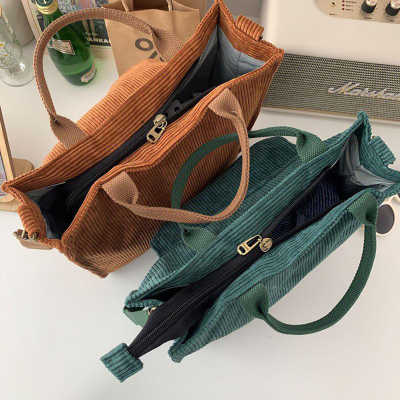 Bolsa Aveludada Cotelê