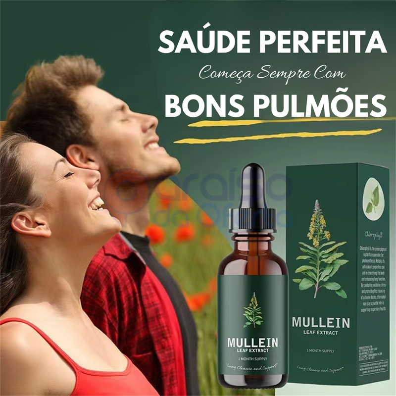 Extrato de Mullein VitalGreen - Limpeza Natural para Seus Pulmões