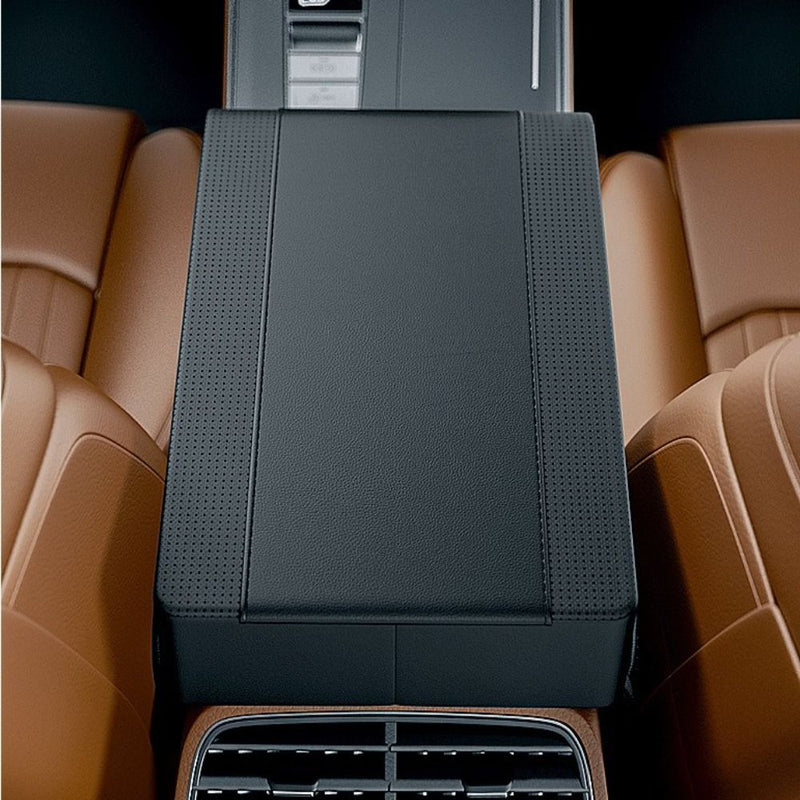 Apoio de Braço Em Couro com Porta Objetos Automotivo -DriveComfort