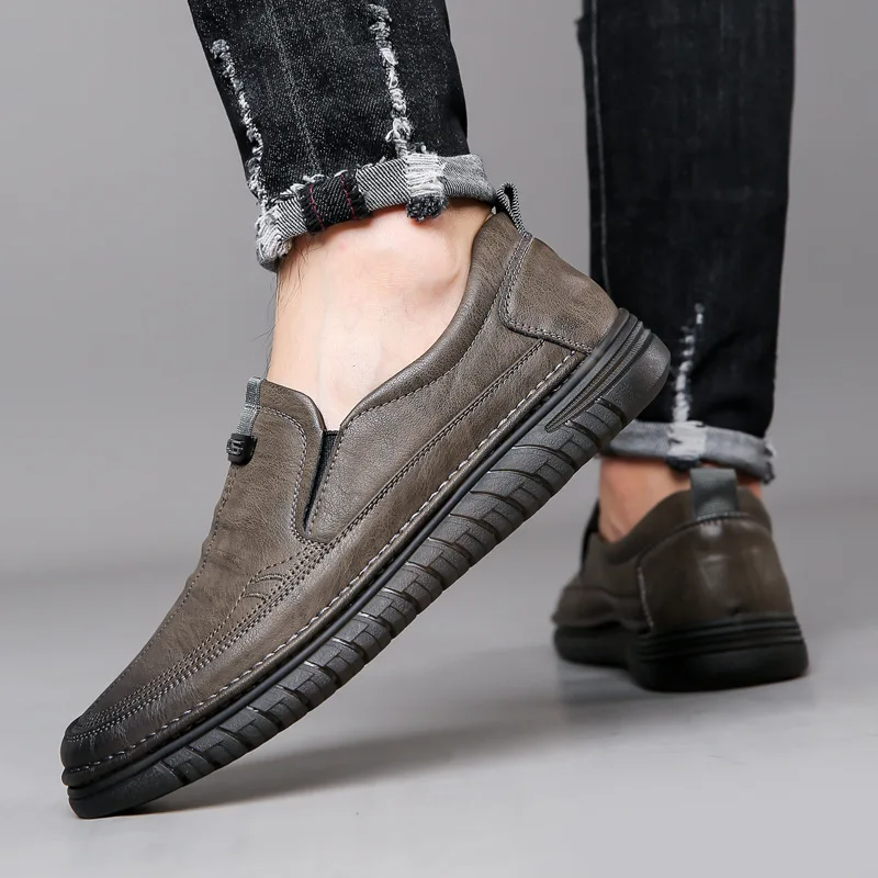 Sapato de Couro Masculino Ortopédico
