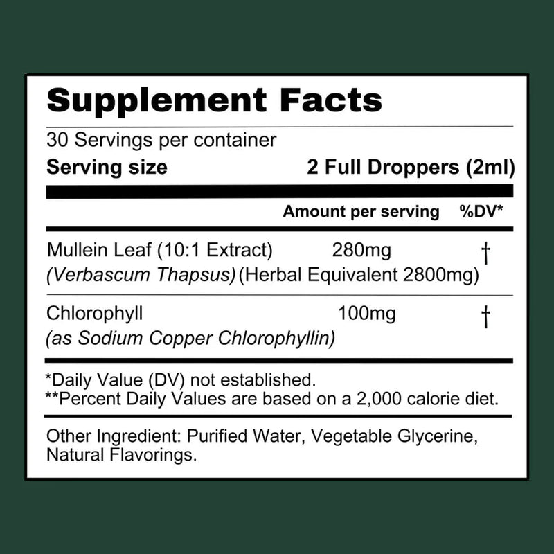 Extrato de Mullein VitalGreen - Limpeza Natural para Seus Pulmões