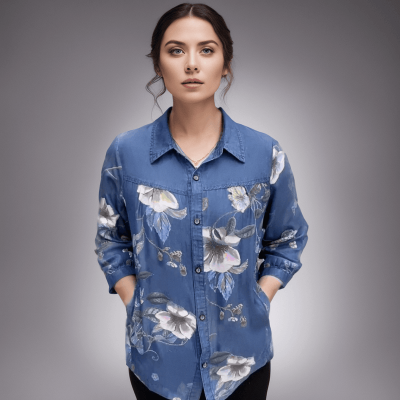 Camisa Jeans FloralVint