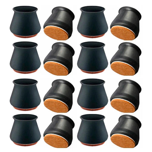 Protetor de Pé de Cadeira - Kit com 16 Peças