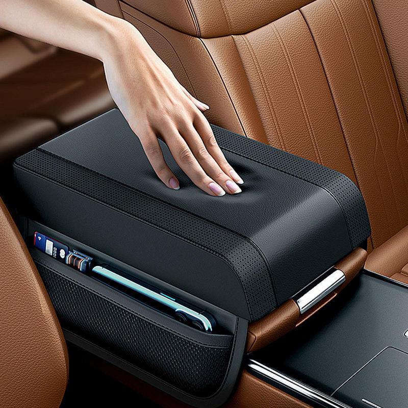 Apoio de Braço Em Couro com Porta Objetos Automotivo -DriveComfort